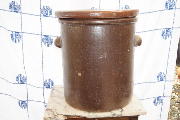 Keulse pot met deksel, Antiek en Kunst, Antiek | Keramiek en Aardewerk, Ophalen of Verzenden