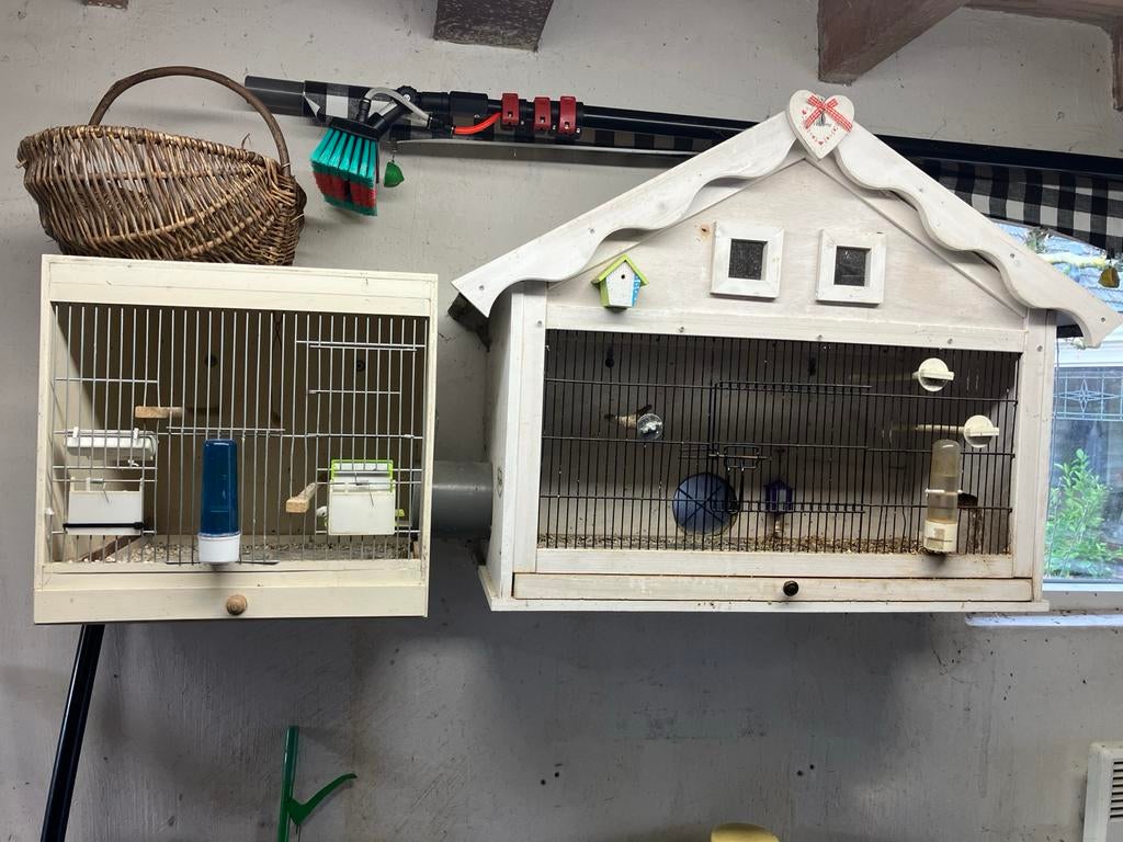 Binnen kooien, Dieren en Toebehoren, Ophalen of Verzenden, Gebruikt, Hout, Vogelkooi