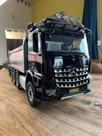 RC RTR 1/14 Mercedes Arocs kipper met trailer LESU Tamiya, Hobby en Vrije tijd, Modelbouw | Radiografisch | Auto's, Schaal 1:14