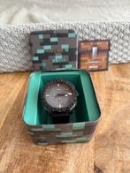 Minecraft x Fossil LIMITED EDITION, Sieraden, Tassen en Uiterlijk, Horloges | Heren, Overige merken, Leer, Staal, Ophalen of Verzenden