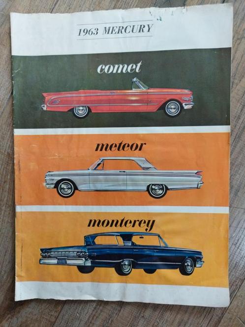 1963 Mercury Comet Meteor Monterey Brochure - Nederlands, Boeken, Auto's | Folders en Tijdschriften, Gelezen, Ford, Ophalen of Verzenden