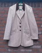 REAL VINTAGE 90's Crème wolmix blazer jasje Maat M / 38, Maat 38/40 (M), Beige, Ophalen of Verzenden, Zo goed als nieuw