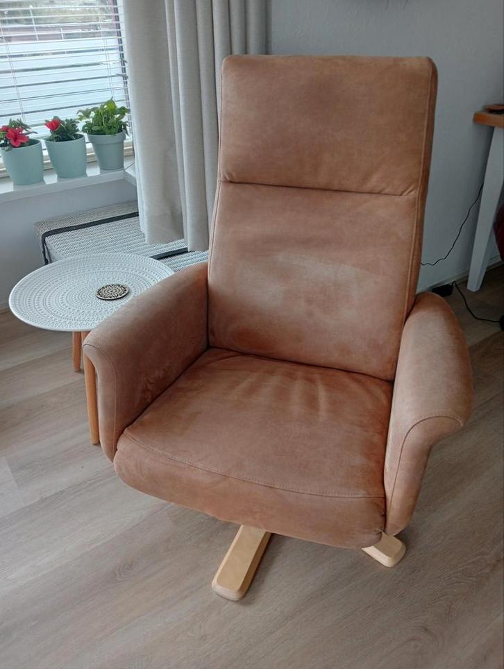 Relaxfauteuil, Huis en Inrichting, Fauteuils, Zo goed als nieuw, Stof, 50 tot 75 cm, 75 tot 100 cm, Ophalen