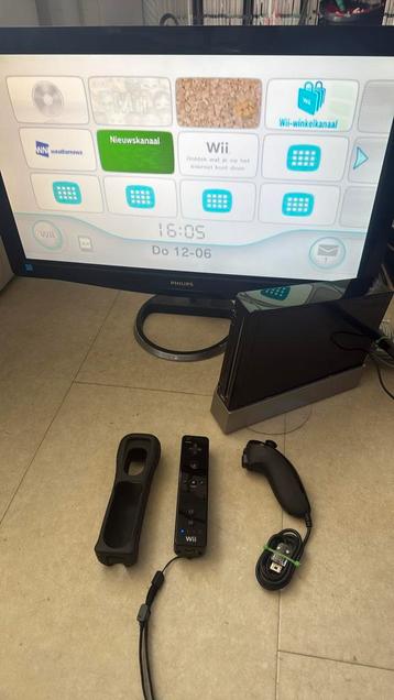 Nintendo wii zwarte console beschikbaar voor biedingen