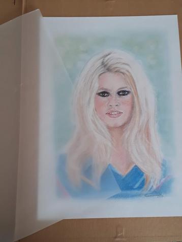 Portrettekening Brigitte Bardot beschikbaar voor biedingen
