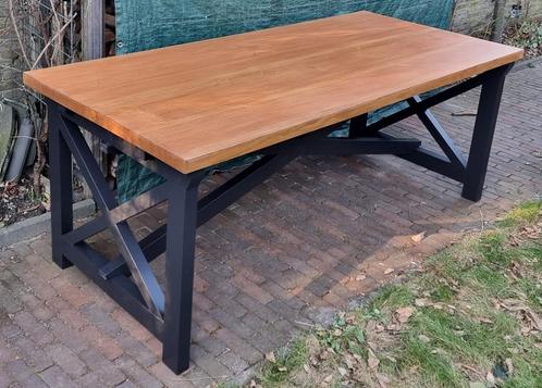 Landelijke eettafel, Huis en Inrichting, Tafels | Eettafels, Nieuw, 50 tot 100 cm, 150 tot 200 cm, Vijf personen of meer, Rechthoekig