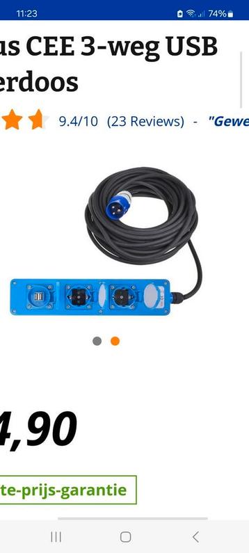 Camping Stekkerdoos met USB beschikbaar voor biedingen