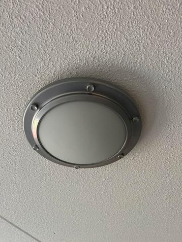 Plafondlamp Metaal/Glas - Zo goed als nieuw beschikbaar voor biedingen