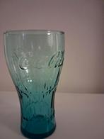 Vintage Blauw Coca Cola Glas, Glas of Glazen, Gebruikt, Ophalen of Verzenden, Glas