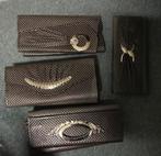 4 avondtasjes donkerbruin verschillende modellen nieuw, Sieraden, Tassen en Uiterlijk, Tassen | Damestassen, Verzenden, Zo goed als nieuw