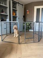 Puppyren 80 cm hoog kleur grijs, Ophalen, 65 tot 100 cm, Hondenhok, 110 cm of meer