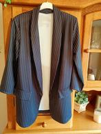 NIEUW!! Mooie zwarte travelstof blazer met krijtstreep M, Nieuw, Jasje, Maat 38/40 (M), Ophalen of Verzenden