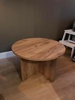 Salontafel rond naturel eiken kleur, Huis en Inrichting, Tafels | Salontafels, Ophalen, 50 tot 100 cm, Rond, Zo goed als nieuw