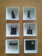 Theeschaaltjes porselein 6x6 cm, Nieuw, Ophalen of Verzenden, Schaal of Schalen, Overige stijlen