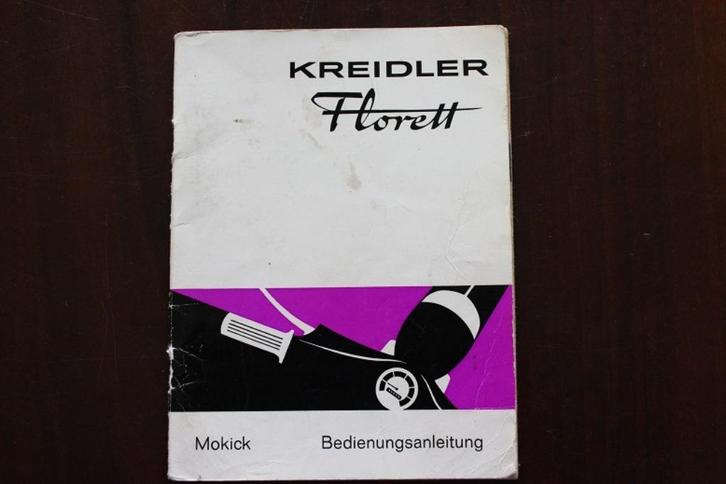 Kreidler Florett Mokick bedienungs anleitung 1967 ?, Fietsen en Brommers, Handleidingen en Instructieboekjes, Gebruikt, Ophalen of Verzenden