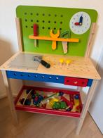 Leuke houten werkbank met gereedschap, Ophalen, Gebruikt, Hout, Speelkeuken-accessoire