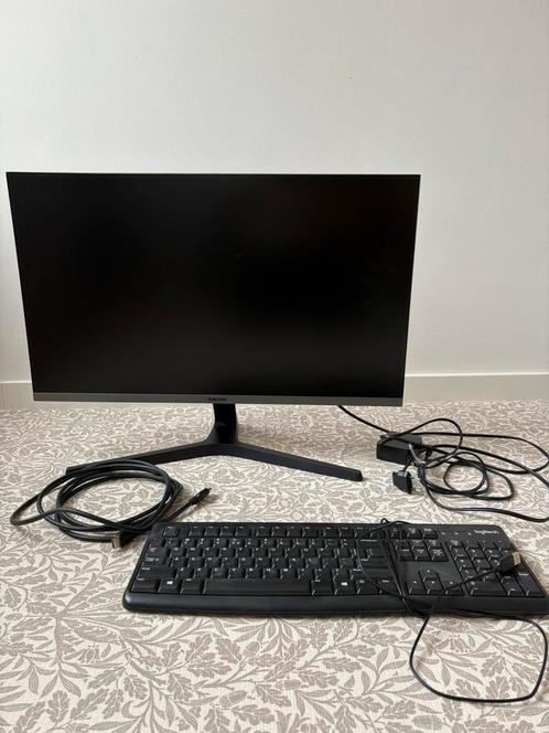 Samsung 24 inch monitor & keyboard (16:9, 1920 x 1080 LCD), Computers en Software, Monitoren, Zo goed als nieuw, 60 Hz of minder