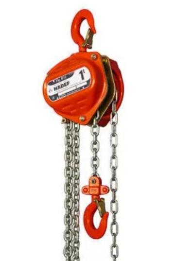 Nieuwe Kettingtakel 5 ton Hadef ZONDER HIJSKETTING beschikbaar voor biedingen