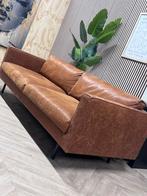 ZGAN Bodilson Chili 3-Zits Bank - Cognac - 220cm - NP: €1500, Huis en Inrichting, Banken | Bankstellen, Ophalen, Bodilson chili 3zits bank industrieel leer