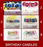 Birthday Kaarsen Cars,Superwings,Pr. Sofia &Thomas de Trein, Hobby en Vrije tijd, Taarten en Cupcakes maken, Verzenden, Nieuw