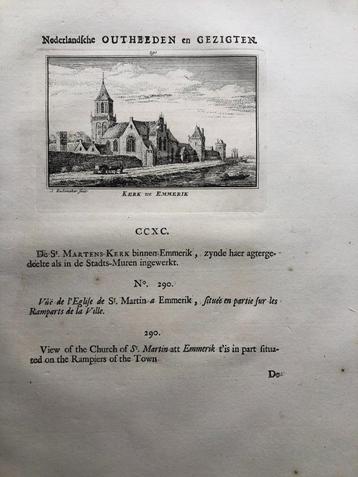 290 / Emmerik de Kerk Kopergravure 1733 beschikbaar voor biedingen