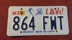 US license plate Utah (origineel), Verzamelen, Auto's, Gebruikt, Verzenden