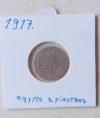 2 piastres Egypte zilver 1917, Postzegels en Munten, Munten | Afrika, Zilver, Egypte, Losse munt, Verzenden