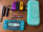 Nintendo Switch Lite incl spellen en accessoires, Spelcomputers en Games, Spelcomputers | Nintendo Switch Lite, Ophalen of Verzenden