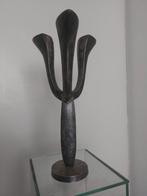 Fraai vormgegeven metalen kandelaar voor drie kaarsen, Ophalen of Verzenden