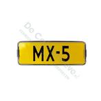 MX5 Kentekenplaathouder chroom 18.2, De Cabriohoeve VOF, Nieuw, Info@cabriohoeve.nl, Julianalaan 9, 9462PG Gasselte, Nederland