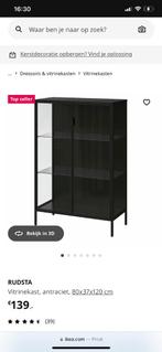 Vitrinekast Ikea, Huis en Inrichting, Kasten | Vitrinekasten, Ophalen, Zo goed als nieuw, Glas, Met deur(en)