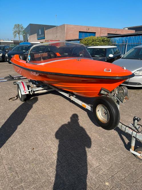 Vega 405 50PK Yamaha met trailer en kenteken, Watersport en Boten, Speedboten, Zo goed als nieuw, 3 tot 6 meter, Benzine, Polyester
