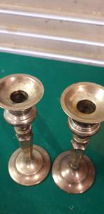 kandelaars verzilverd 2 stuks, Ophalen of Verzenden, 'T Olde Gre-j, Info@toldegrej.nl, Endepoelstraat 20f Didam