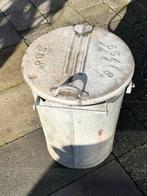 Zinken Prullenbak - Brocante Tuindecoratie, Ophalen