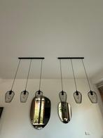 Qazqa Hanglampen (set van 2) – Zwart, Huis en Inrichting, Lampen | Hanglampen, Ophalen, Zo goed als nieuw, Industrieel / Modern