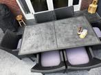 Tuinset, Tuin en Terras, Tuinsets en Loungesets, Ophalen, Gebruikt, Rotan, 6 zitplaatsen