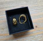 Triple Plain Earrings Oorbellen van Anna + Nina Goudkleurig., Sieraden, Tassen en Uiterlijk, Oorbellen, Hangers, Nieuw, Ophalen of Verzenden