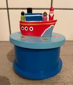 Prachtig houten muziekdoosje Zie ginds komt de stoomboot, Diversen, Sinterklaas, Ophalen of Verzenden, Zo goed als nieuw