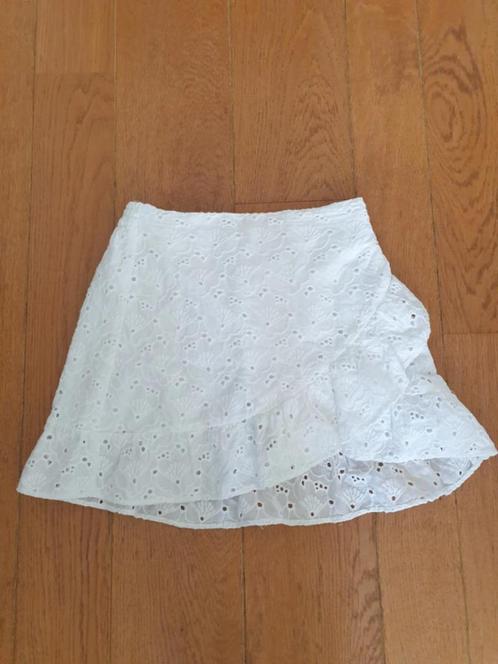 Zgan Wit Zara broderie rokje 140 / 10 jaar meisje, Kinderen en Baby's, Kinderkleding | Maat 140, Zo goed als nieuw, Meisje, Jurk of Rok