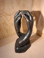 Bronzen  beeld "La Cathedraal"  naar August Rodin., Antiek en Kunst, Ophalen of Verzenden