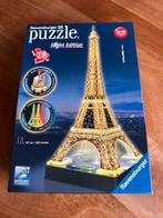 Ravensburger 3D Puzzel Eiffeltoren Night Edition - 216 stuks, Ophalen of Verzenden, Minder dan 500 stukjes, Zo goed als nieuw