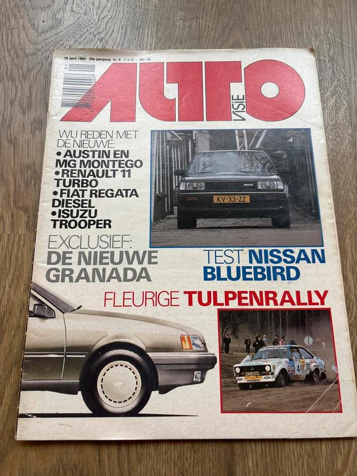 AutoVisie 28 april 1984 - Nissan Bluebird Test, Boeken, Auto's | Boeken, Gelezen, Nissan, Ophalen of Verzenden
