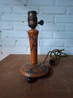 Amsterdamse School lampenvoet met batik motieven, Ophalen of Verzenden