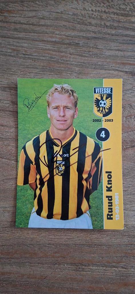 Spelerskaart met handtekening; Ruud Knol # Vitesse, Verzenden, Nieuw, Vitesse, Spelerskaart