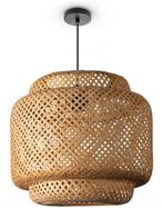 Boho / Vintage Bamboe Hanglamp korf - Nieuw, Ophalen of Verzenden, Nieuw, Overige materialen, Minder dan 50 cm
