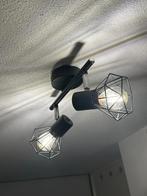 Industriële Zwarte Kantelbare Plafondlamp, Huis en Inrichting, Lampen | Plafondlampen, Ophalen of Verzenden, Zo goed als nieuw