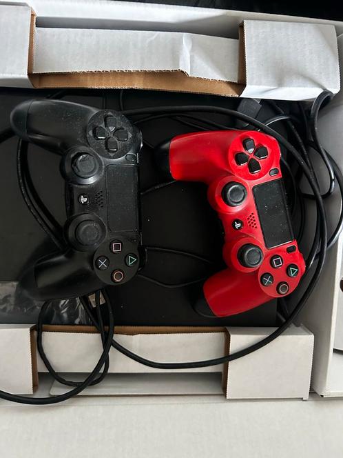 PS4 500GB met 2 Controllers, Spelcomputers en Games, Spelcomputers | Sony PlayStation 4, Gebruikt, Original, 500 GB, Met 2 controllers
