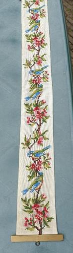 Vintage schellekoord vogels koperbeslag (SK9), Ophalen of Verzenden, Handborduren