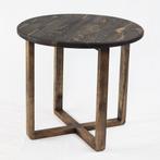 Bijzettafel | pallethout | handgemaakt, Minder dan 55 cm, Info@dehoutbock.nl, Rond, Nieuw
