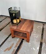 Teakhouten tafel vierkant, Huis en Inrichting, Tafels | Salontafels, Ophalen, Gebruikt, 50 tot 100 cm, Vierkant